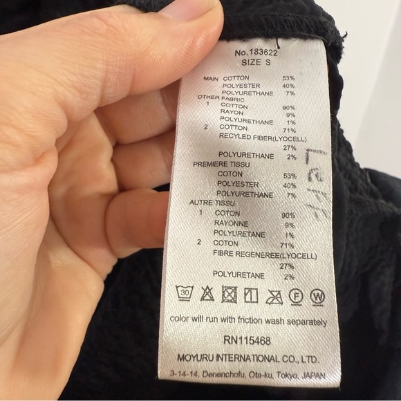 Moyuru Japan Art to Wear Oversized Tiered Black Short Sleeve Midi Dress Small - Picture 5 of 6